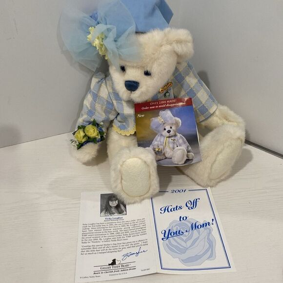 Vintage Ashton Drake Bears Hats Off To You Mom Limited Edition Bear #1610/2001 - Picture 7 of 12